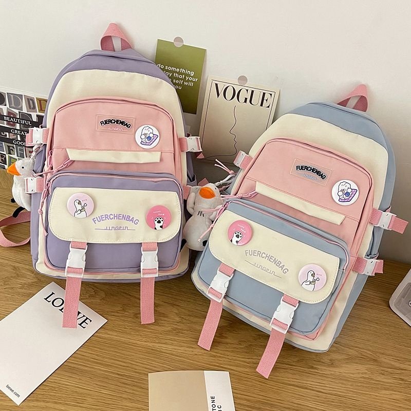 Custom Bts Woman Backpack College Mochila Escolare Fashion Student Schoolbag School Bag for Girl Daily School Life 1pc/poly Bag
