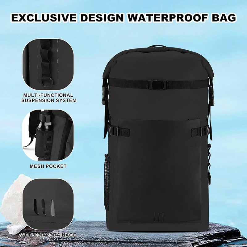 Outdoor Backpacking Camping Mountaineering 30L Waterproof Backpack For Fishing Boating