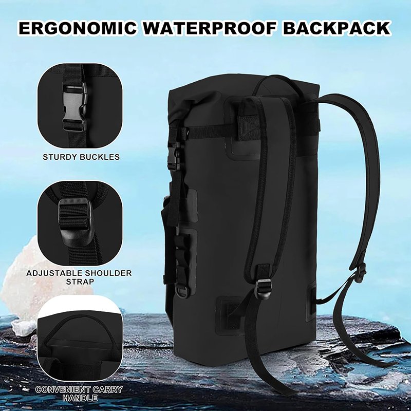 Outdoor Backpacking Camping Mountaineering 30L Waterproof Backpack For Fishing Boating