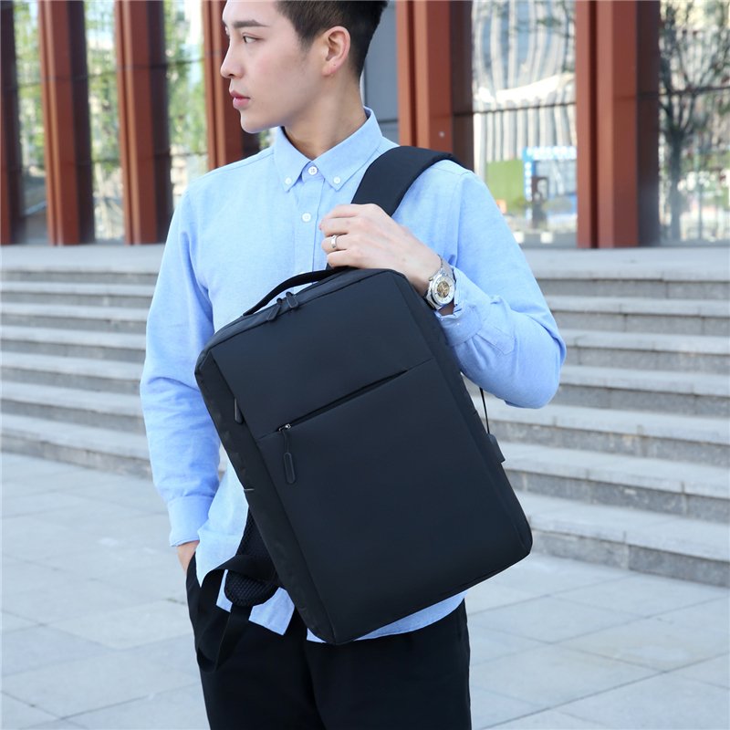 Wholesale Custom Logo Waterproof Backpack USB Charging Oxford Material Business Office Laptop Briefcase Men Ladies Travel Zipper
