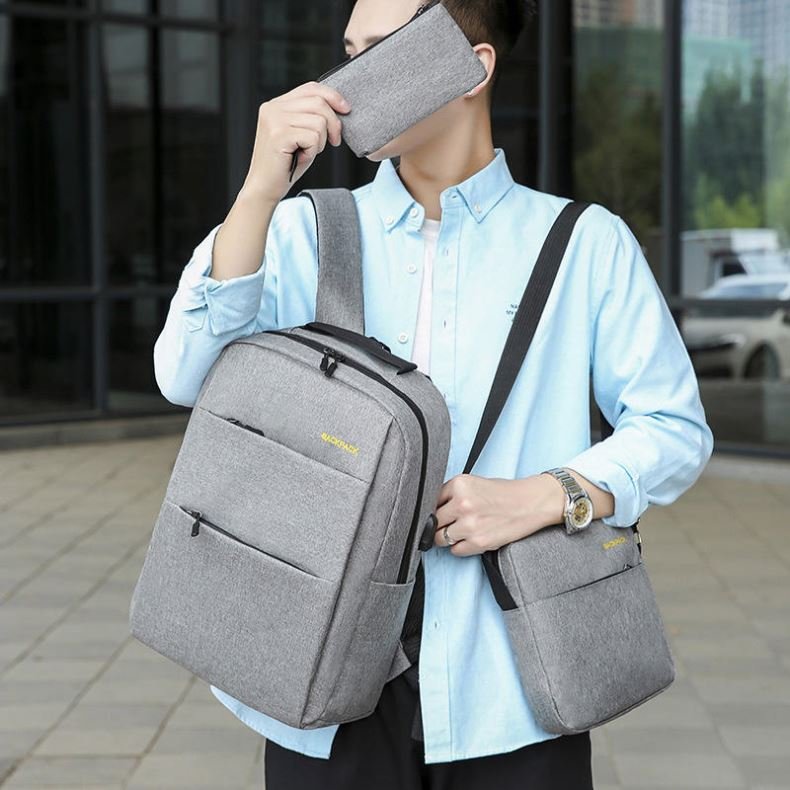 2026 Fashion Laptop Backpack Large Capacity Adult Laptop Backpack Set Wholesale Customization