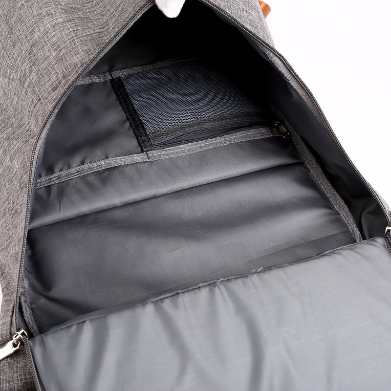 Large Capacity Laptop Computer Traveling Backpack Waterproof Oxford Roll Top Rucksack