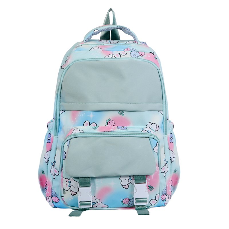 Printed Cartoon Student Backpack for Girls for Elementary and Middle School Book Bag for Teens-s-27 Waterproof Polyester Oxford