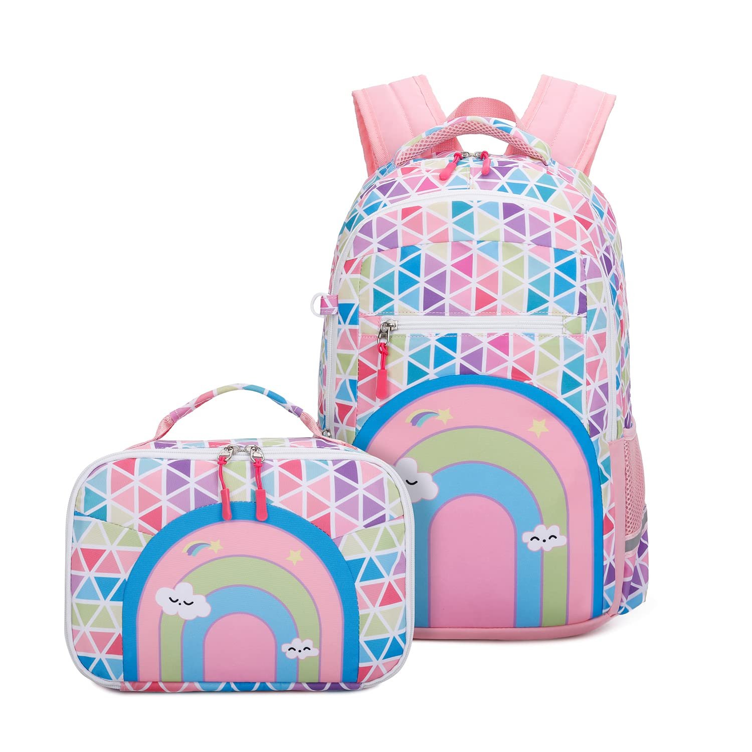 Girl Satchel Children's satchel Teen satchel Set Children's Laptop Backpack Lunch box purse
