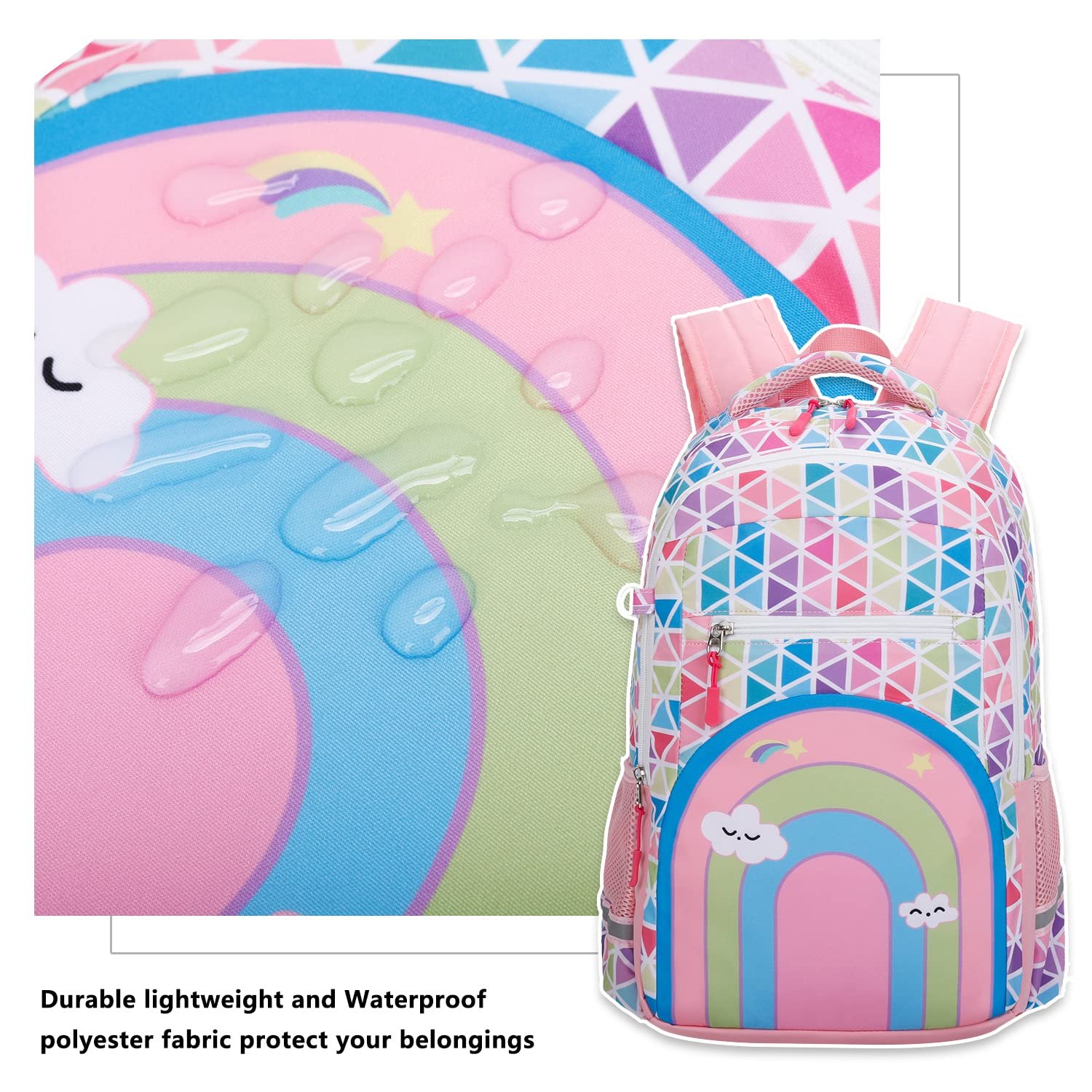 Girl Satchel Children's satchel Teen satchel Set Children's Laptop Backpack Lunch box purse