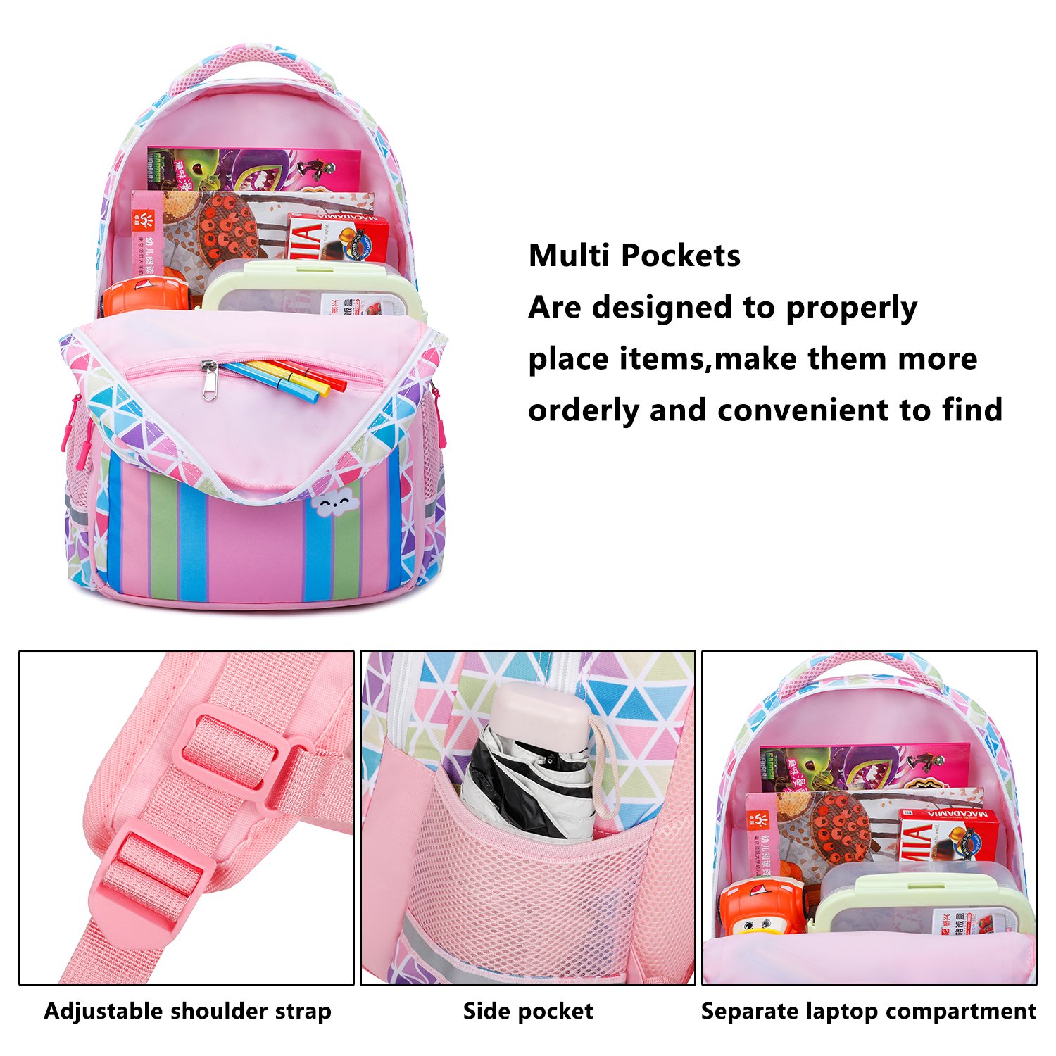 Girl Satchel Children's satchel Teen satchel Set Children's Laptop Backpack Lunch box purse