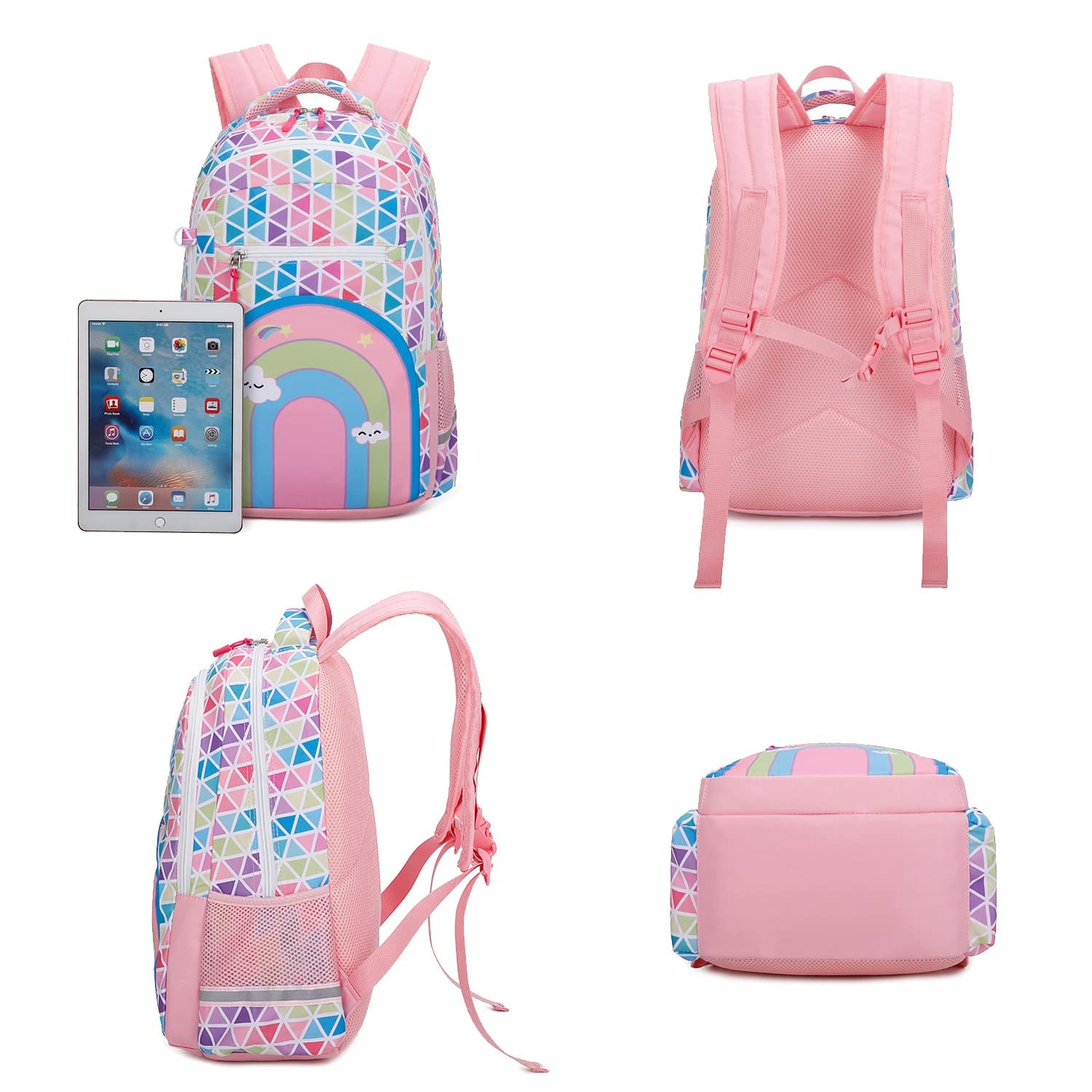 Girl Satchel Children's satchel Teen satchel Set Children's Laptop Backpack Lunch box purse
