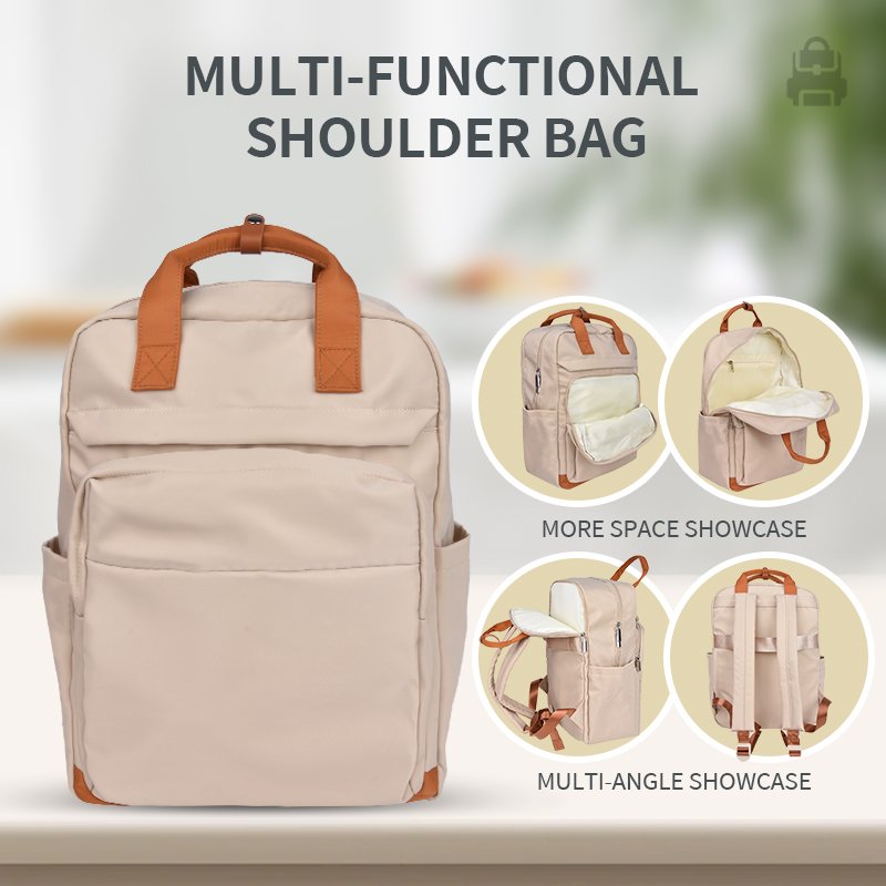 New Design 2024 Waterproof Laptop Backpack Trendy Nylon Backpack Daily Travel Bag
