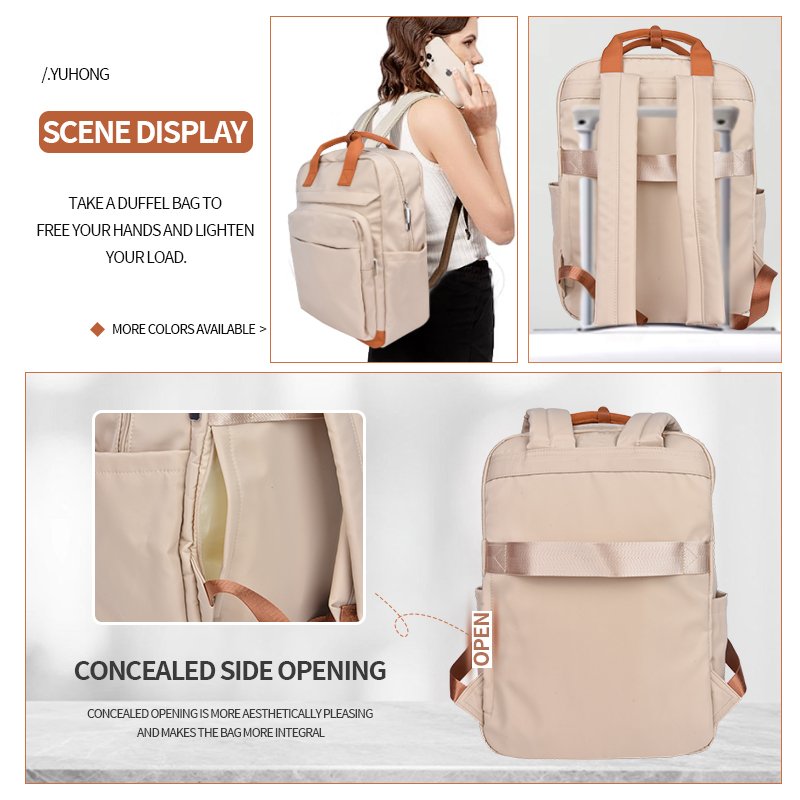 New Design 2024 Waterproof Laptop Backpack Trendy Nylon Backpack Daily Travel Bag