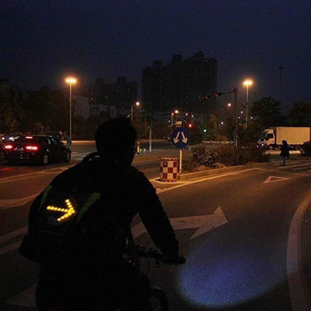 New Remote Controlled Safety Led Light Safety Signal Cycling Backpack Laptop Backpack