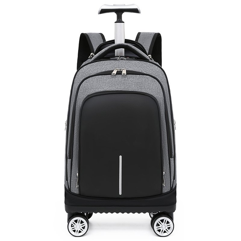 College Wheeled Backpack for Women Men Roller School Backpack Travel Laptop Backpack for Girls Boys Adults Polyester Trolley Bag