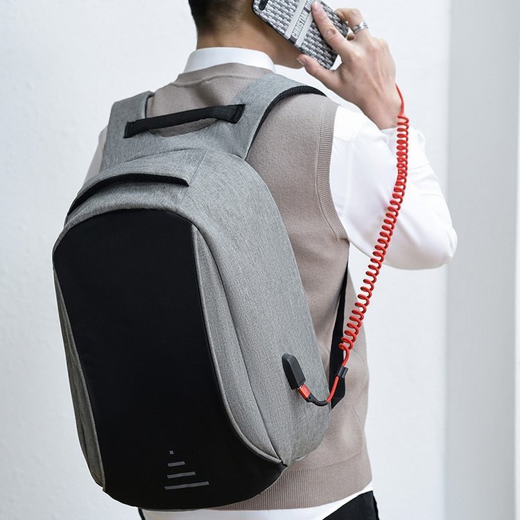 Wholesale Multifunction USB Bags 17 Inch Nylon Anti theft Sac a dos Smart Laptop Backpack