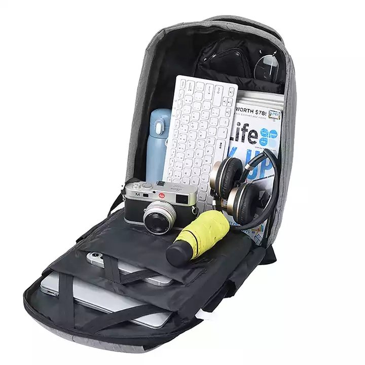 Wholesale Multifunction USB Bags 17 Inch Nylon Anti theft Sac a dos Smart Laptop Backpack
