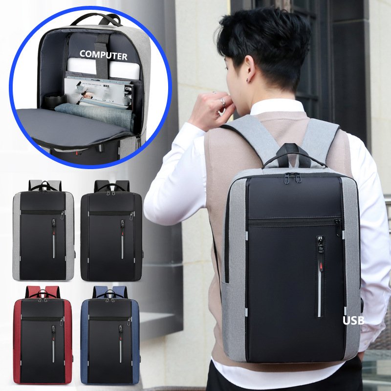 Wholesale Laptop Backpack Fits 15.6 Inch Laptop Slim Durable Laptops Travel Backpacks with USB Charging Port Schoolbag