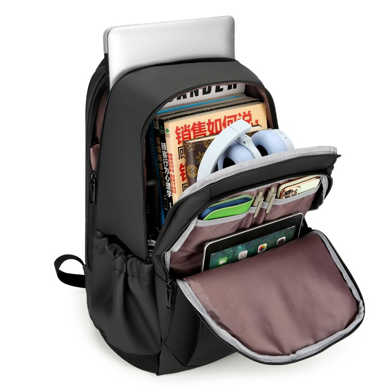 Custom business unisex Mochilas 15.6 Inch waterproof college student school bag travel teenager laptop backpack USB