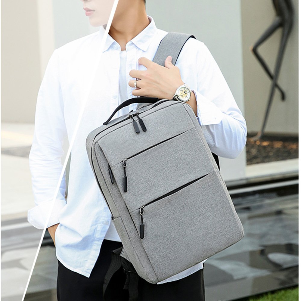 Custom Logo Promotion Mens Travel Safe Durable Business Laptop backpack With USB Charging Port Laptop Compartment