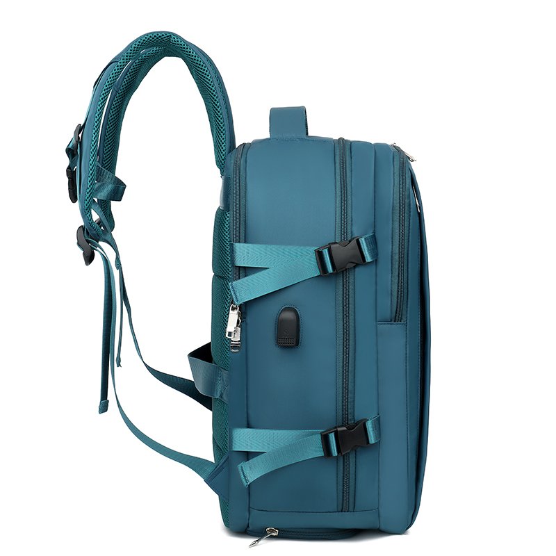 business laptop backpack travel bag for outdoor with dry and wet separate USB travel backpack with shoes compartment air holes