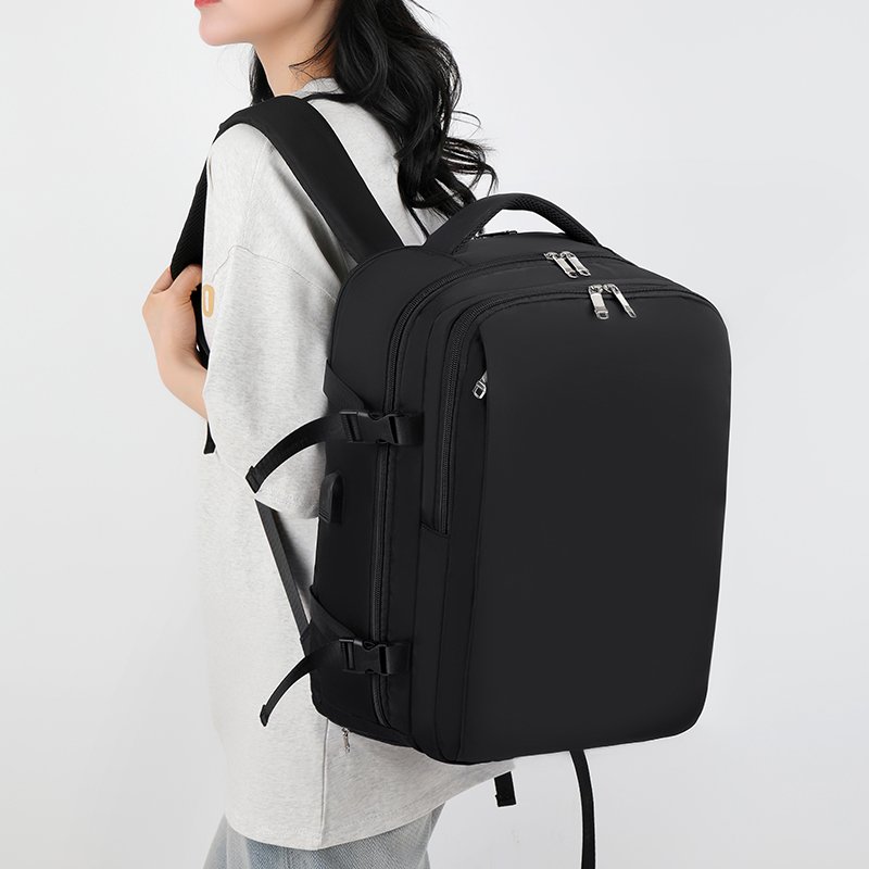 business laptop backpack travel bag for outdoor with dry and wet separate USB travel backpack with shoes compartment air holes