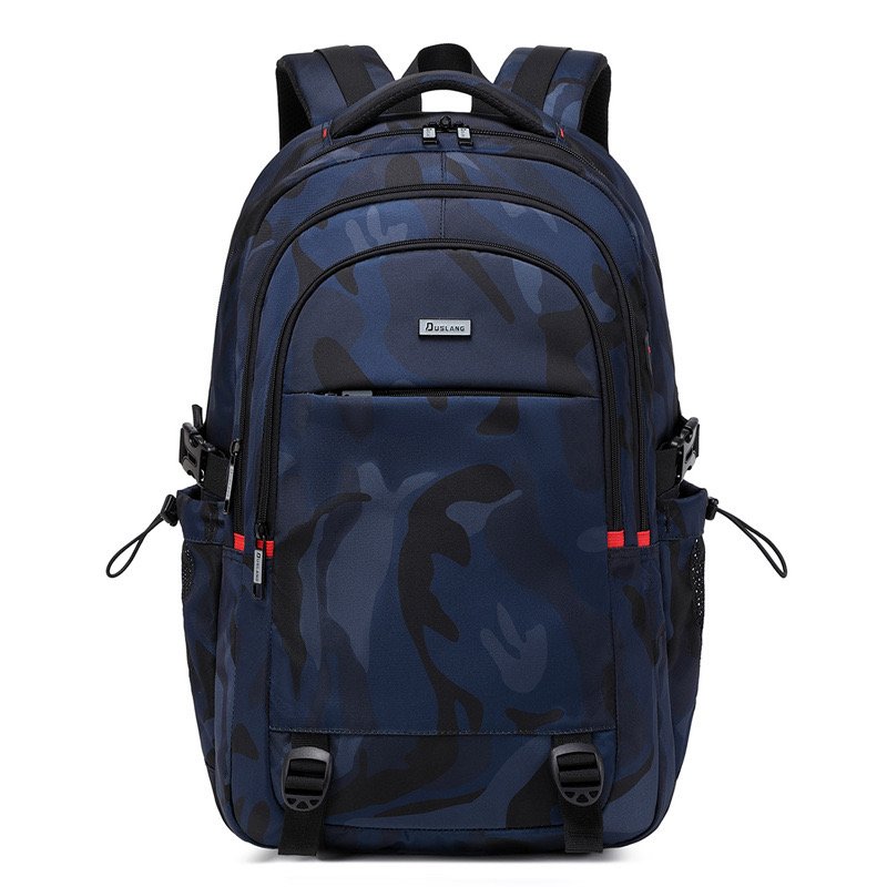 Waterproof women's men nylon big black travel Backpack with usb computer bag bookbag for school rucksack zaino sac a dos homme