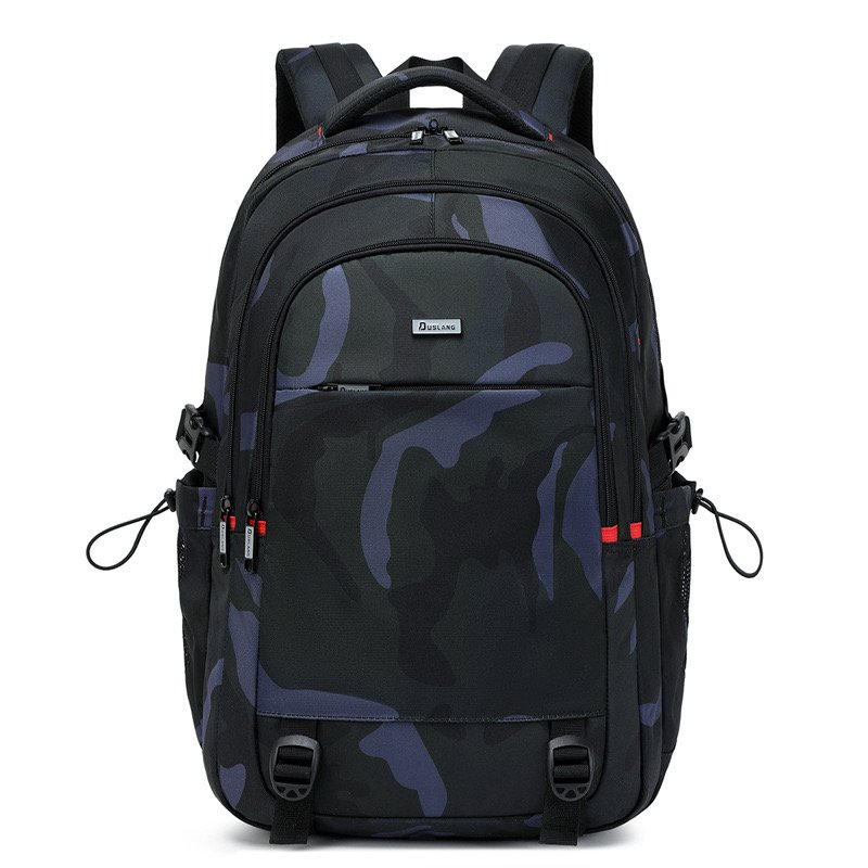 Waterproof women's men nylon big black travel Backpack with usb computer bag bookbag for school rucksack zaino sac a dos homme