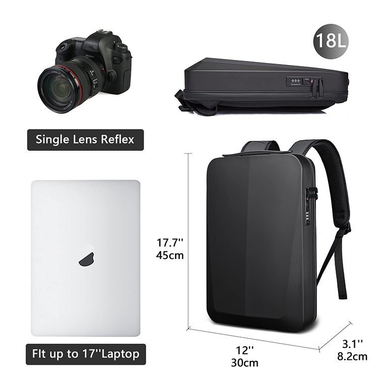 New Arrival boys 17 inch laptop backpack anti theft waterproof durable backpack with USB charging port