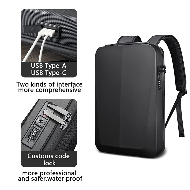 New Arrival boys 17 inch laptop backpack anti theft waterproof durable backpack with USB charging port