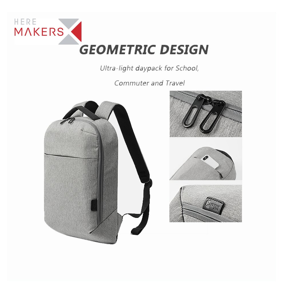 Factory OEM Lightweight Daily School Recycled Business Laptop backpack RPET ecological Teenage University Student Schoolbag