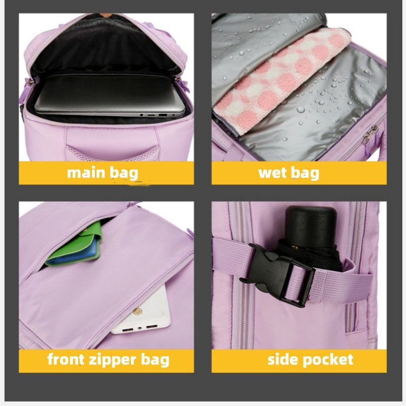 10Pcs Custom Logo Travel Backpack Waterproof Expandable 40L Flight Approved bags large laptop travel backpack with USB Unisex