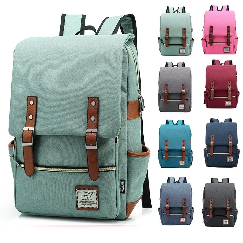 Oxford Vintage Casual Bag Travel Backpack Large Storage School Bags For Students Business Laptop Backpack