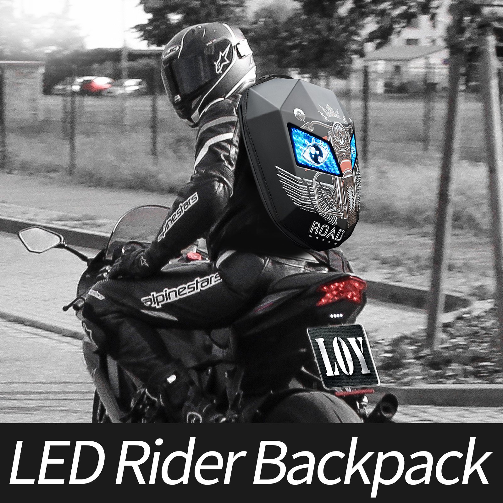 Programmable led display backpack