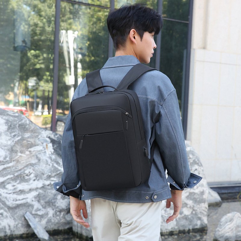 High quality laptop backpack 15.6inch custom logo USB business mens unisex backpack bag for college students travel computer bag