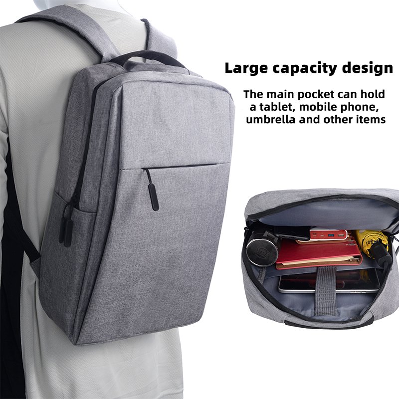 Travel Durable Water Resistant College School Computer Bags Business Laptop Backpack with USB Charging Port Fits 15.6 Inch Note