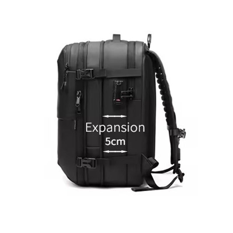 60L Expandable Water Resistant Backpack Vacuum Backpack Anti Theft Travel Backpack