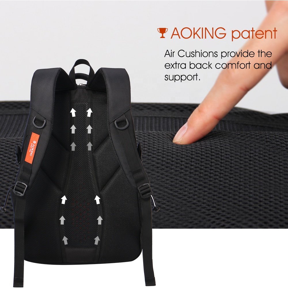 Custom Durable Casual Lightweight Mochilas Computer Waterproof Mochilas Rucksack 19 Inch Bag Black Smart Laptop Backpack For Men