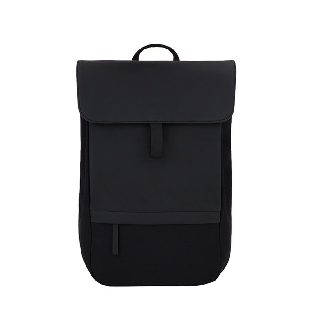 Water Resistant new trending black men pu leather luxury laptop backpack knapsack
