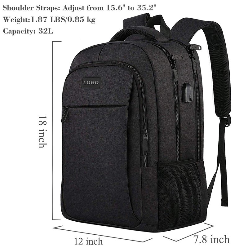 Large Capacity Multi-Function USB Men's Computer Backpack Business Laptop Travel Bag with Stylish Design for Students