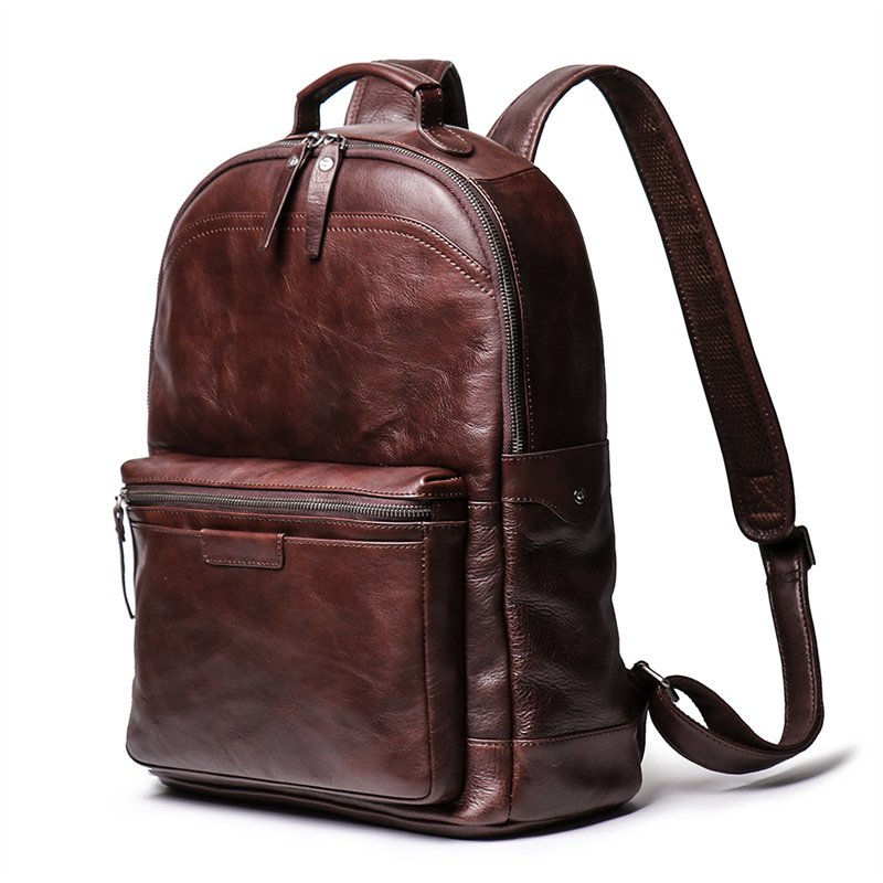 High quality men bag leather laptop case laptop backpacks luxury Fashion Trend computer office backpack for men