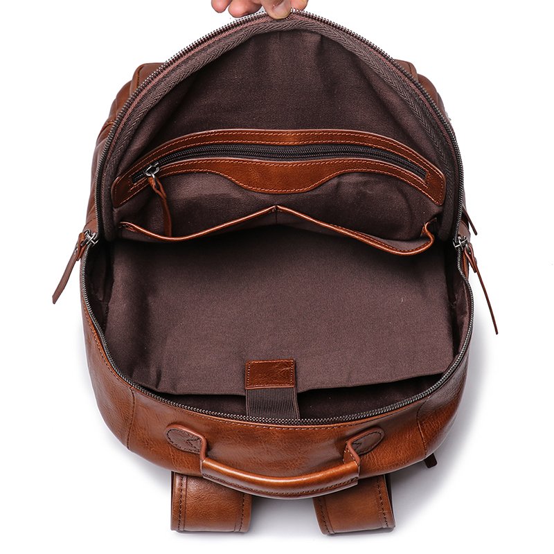 High quality men bag leather laptop case laptop backpacks luxury Fashion Trend computer office backpack for men