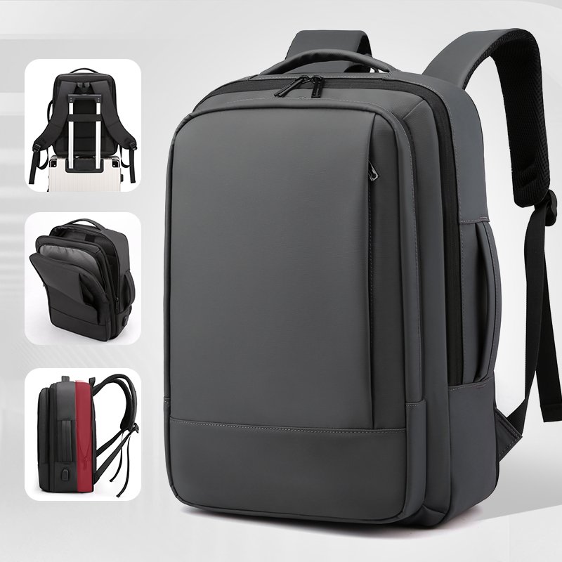 2022 new style tarpaulin durable water proof 15.6 inch men USB laptop backpack with compartment