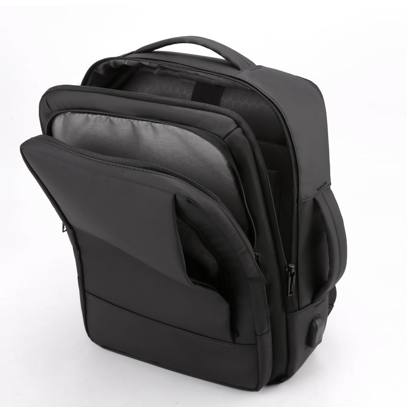 2022 new style tarpaulin durable water proof 15.6 inch men USB laptop backpack with compartment