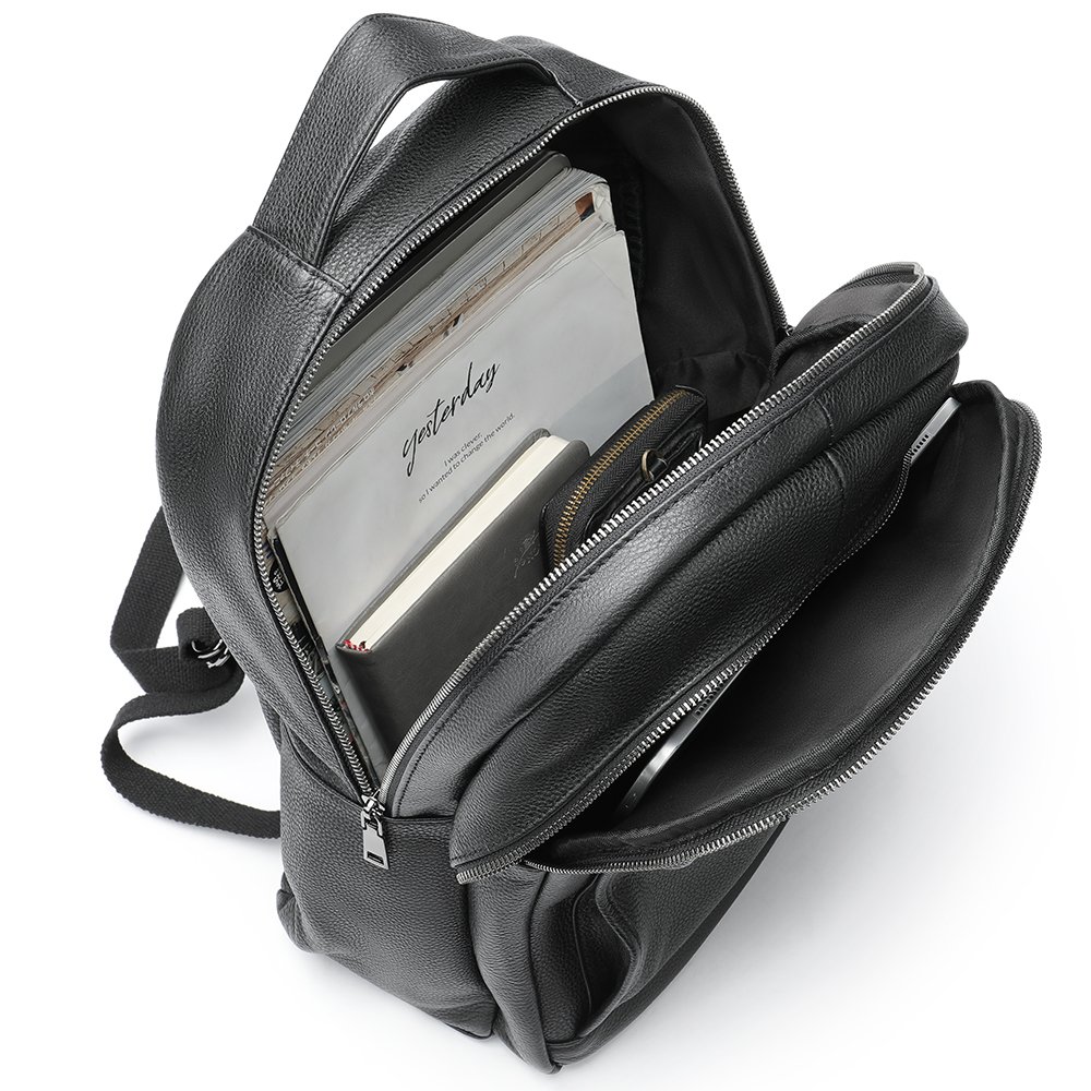 Marrant male large capacity business backpack travel backpack 15.6 inch laptop bag genuine leather backpack for men