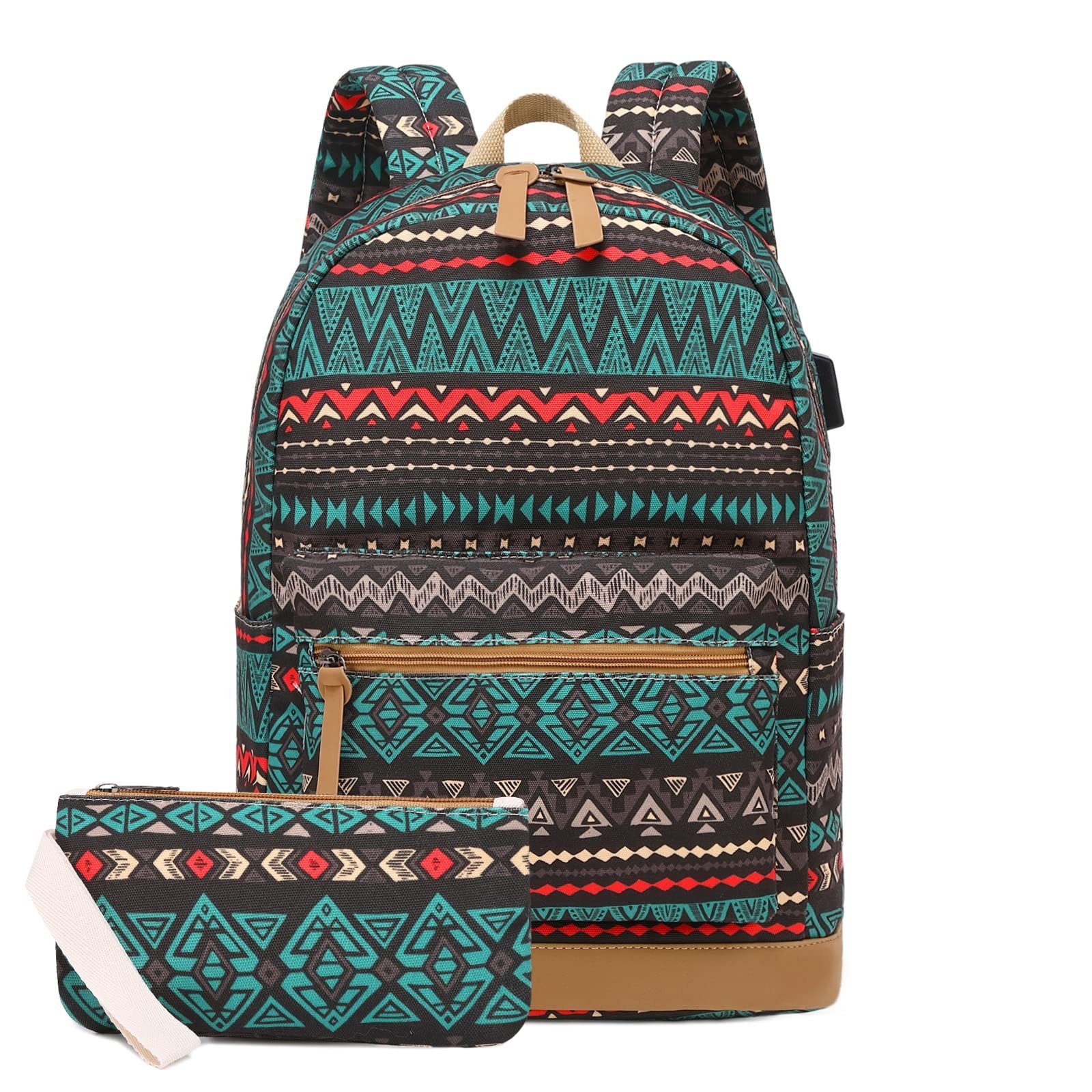 Backpack school bag printed backpacks Large Capacity Teens Student Laptop Backpacks 3Pcs School Bags Set