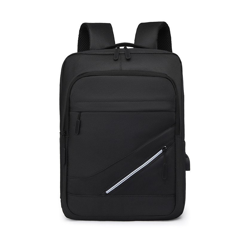 Men's 15.6 Inch Laptop Work Backpack Vintage Cheap Durable Travel Oxford Laptop Backpack With USB Charging Interface School Bag