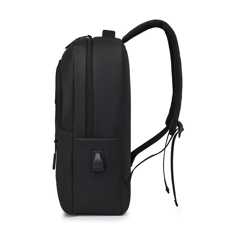 Men's 15.6 Inch Laptop Work Backpack Vintage Cheap Durable Travel Oxford Laptop Backpack With USB Charging Interface School Bag