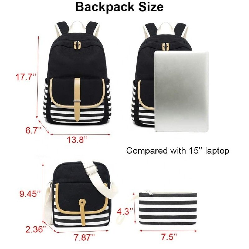 Hot Cute Printing 3Pcs Set Children Kids School Bags And Lunch Bag Set Large Capacity Book Bags For Primary Student Backpack