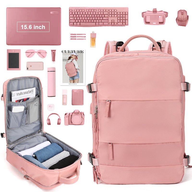 Outdoor Backpack Big Capacity Business 15.6 inch Nylon Travel Business Computer Backpack mochila viaje mochilas feminina
