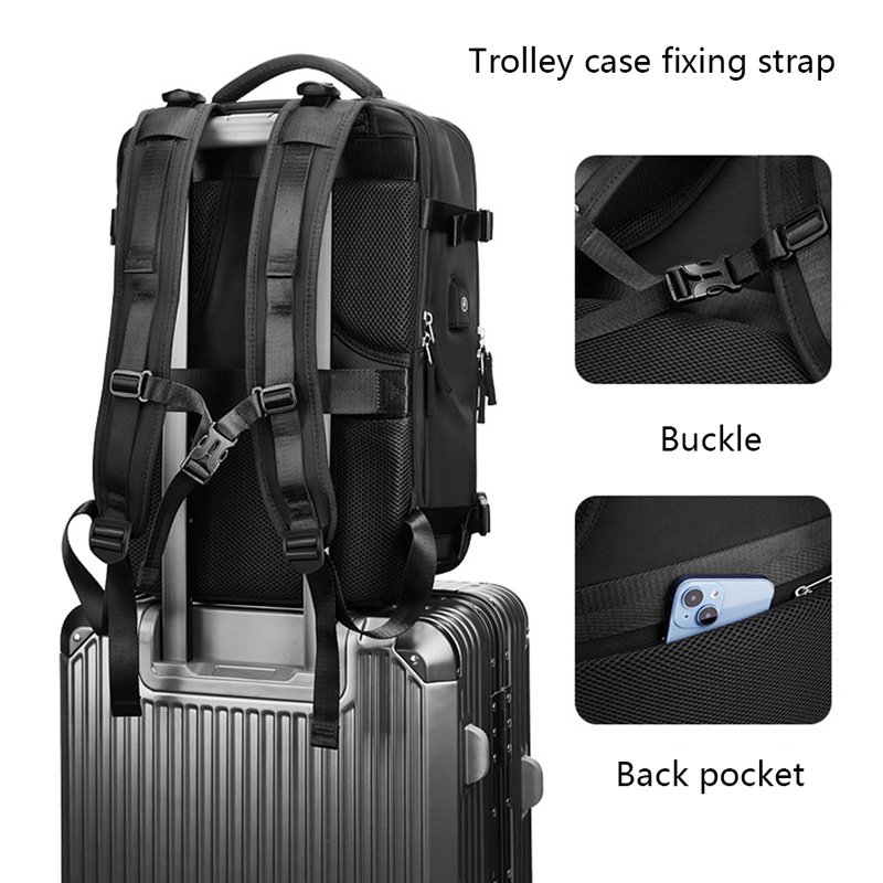 New Design 16 inches Large Capacity Airplane Approved Carry on Laptop Backpack 20-35L Travel Backpack for Women