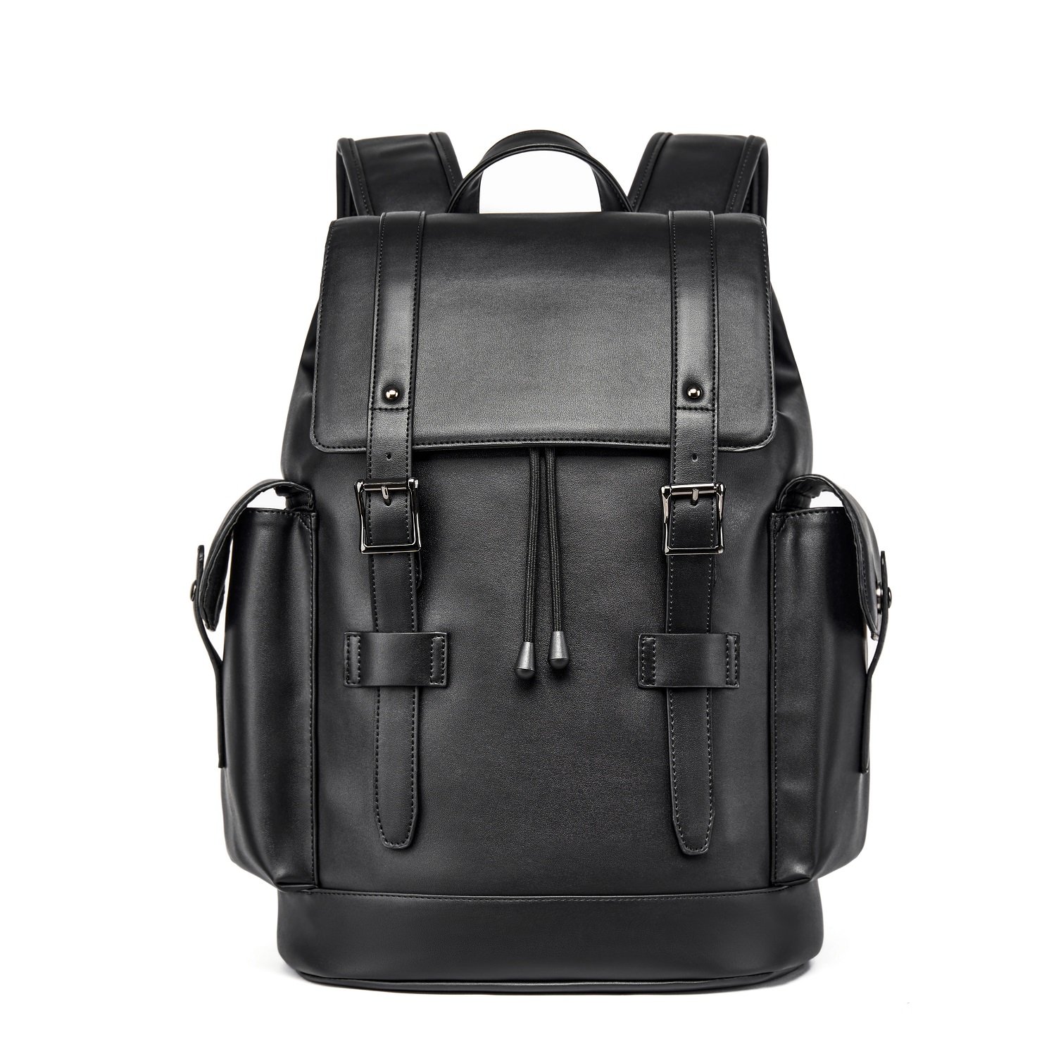 MOYYI Luxury PU Leather Bags For Men's Backpack Business Travel Laptop Backpack