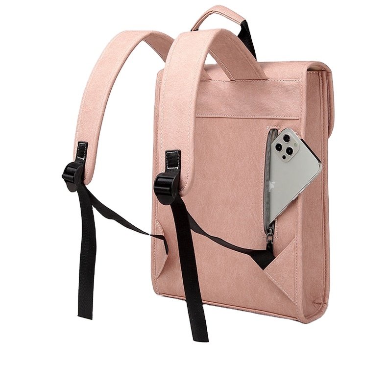 Manufacture in Vietnam Custom leather backpack large capacity multi functional slim leather luxury backpack for travel