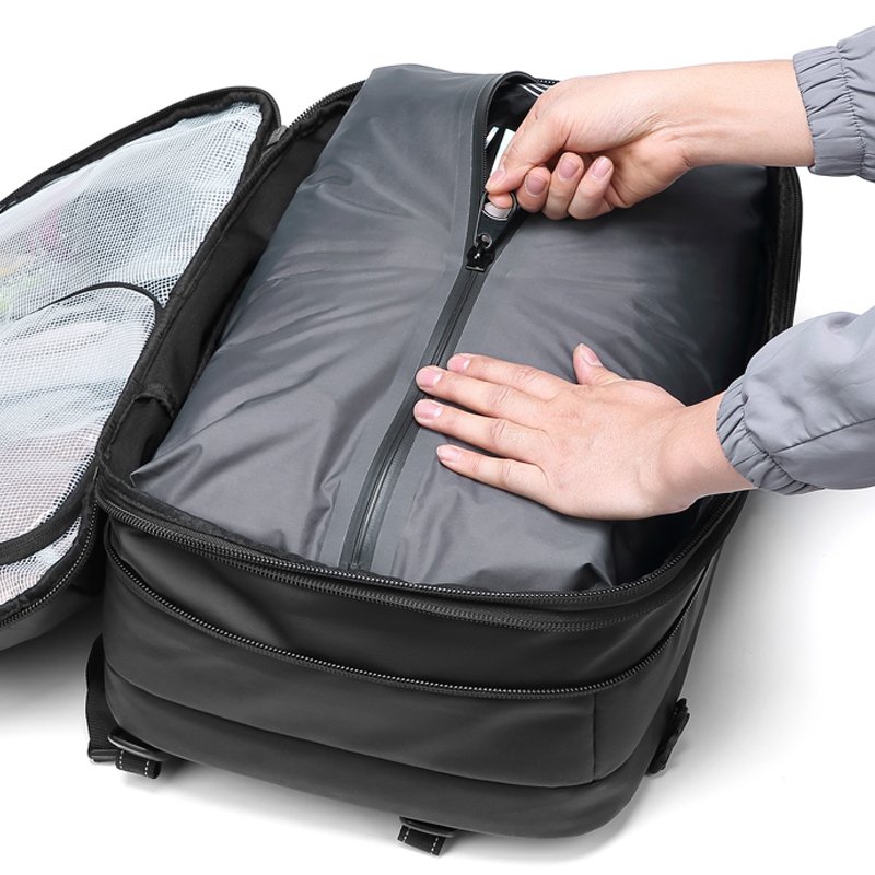 China supplier customize Vacuum travel bag compression Expandable waterproof bagpack back pack travel laptop bag backpacks